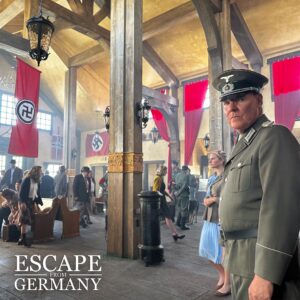 A Gestapo inside the train station
